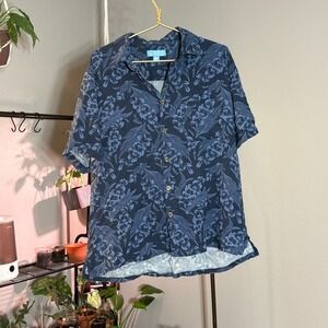Men's‎ Floral Button Down Shirt Short Sleeve Casual Resort